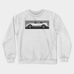 My drawing of the transparent NC 2.0 roadster convertible classic sports car Crewneck Sweatshirt